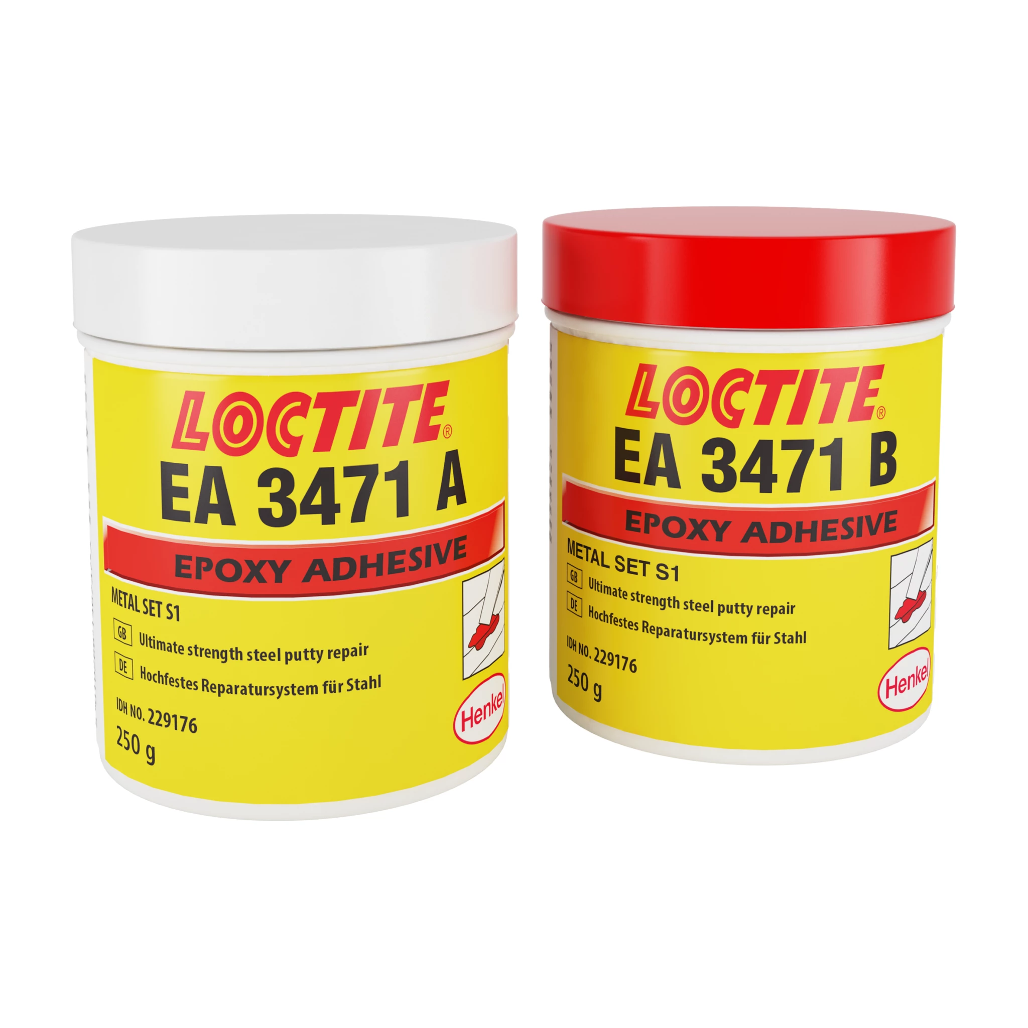 LOCTITE EA 3471: заполнение и восстановление Упаковка эпоксидного ремонтного состава LOCTITE EA 3471