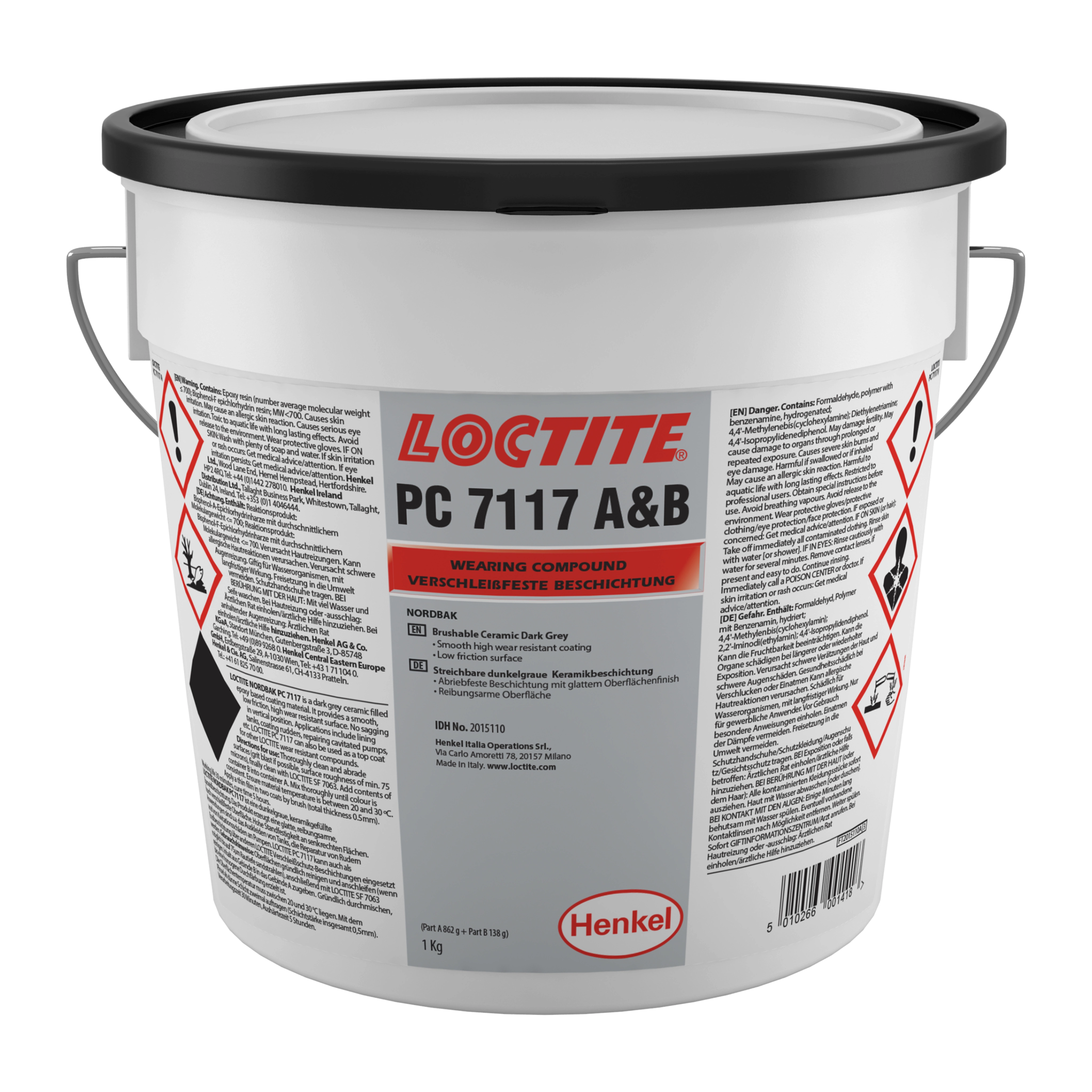Loctite PC 7117 (1кг) износостойкий эпоксидный состав повышенной абразивостойкости, наносимый кистью | Loctite-expert